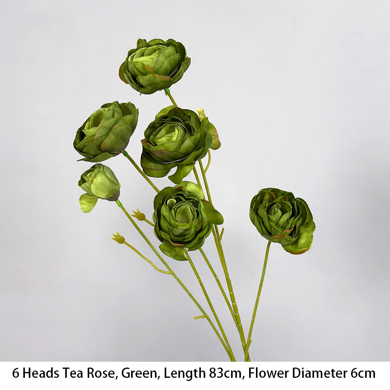 6 Heads Tea Rose - Green