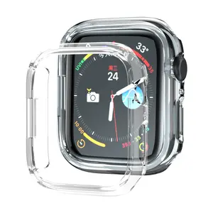 Glossy Electroplated Watch Bumper Protector Clear Case For Apple Watch Ultra 49mm