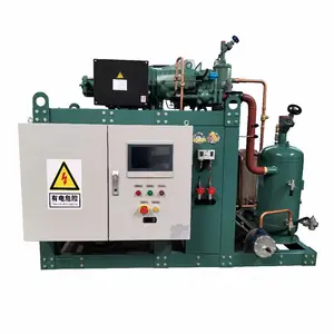 Factory Price Water Cooled Chiller Condensing Unit Refrigeration Blast Freezer piston Compressor Unit