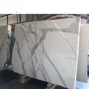 Calacatta กระเบื้องดินเผาหินอ่อนสีทองดีไซน์ทันสมัยกระเบื้องห้องครัวขัดเงาสำหรับโครงการโรงแรม - Product Image 6