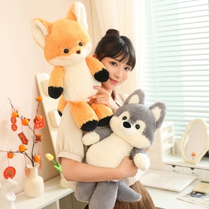 Peluche créative Super <span class=keywords><strong>Loup</strong></span>, poupée en peluche, <span class=keywords><strong>renard</strong></span> câlin, jouet en peluche avec robe, adorable jouet en peluche personnalisé en forme de <span class=keywords><strong>renard</strong></span> - Product Image 4