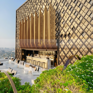 J014 Projets en acier inoxydable de décoration murale de feuilles de lattes de revêtement mural décoratif durable le plus populaire - Product Image 1