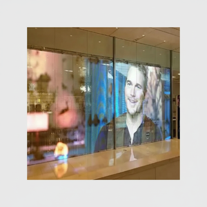 Écran LED transparent flexible d'intérieur Technology P10 pour vitrines de magasins/Publicité - Product Image 1