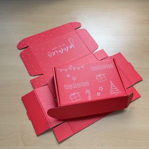 Caja de Regalo Roja de Lujo para Navidad, Cajas de Envío con Logotipo Personalizado Impreso, Caja de Papel para Empaque de Cosméticos, Perfumes y Joyería - Product Image 5
