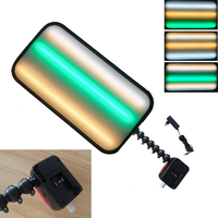 Lampe de réparation de bosses PDR 60x20cm, 9 couleurs, support ovale à ventouse pour batterie Milwaukee 18V, outil d'inspection des bosses de voiture (batterie non incluse)