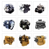 Motor de Gasolina Original para Excavadora de Grado Industrial, 739CC, 24HP, Bicilíndrico, R740D, Eje Horizontal Metálico, Multiusos