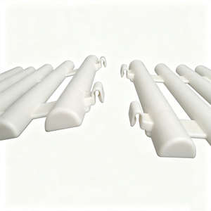 Sunsbuild Modern White Artificial Rectangle <b>Plastic</b> Picket Garden <b>Fence</b> Decorative Landscape Edging Border for Flower Bed Yard - Product Image 4
