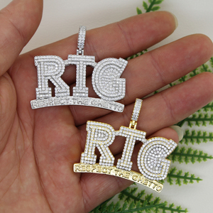 Collar con Colgante de Letras 'Respect <span class=keywords><strong>the</strong></span> <span class=keywords><strong>Ghetto</strong></span>' Estilo Hip Hop con Circonitas Cúbicas para Hombre y Mujer, Joyería Gótica con Cadena Larga - Product Image 3