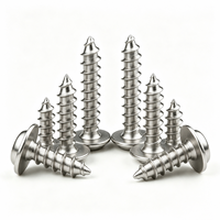 High Quality Stainless Steel Sheet Metal Screws DIN 968 Pan Head Self Tapping Phillips Collar Screw