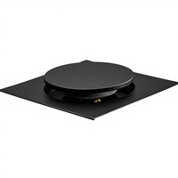 Siphon de sol carré moderne en laiton chromé pour douche, 100 mm (4 pouces), anti-odeur, écologique, pour hôtel et maison