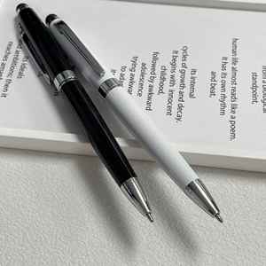 Stylet 2 en 1 avec stylo à bille - Stylo promotionnel en métal avec logo personnalisé pour cadeaux d'affaires et usage au bureau - Product Image 4