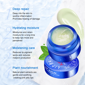 Baume à lèvres hydratant et réparateur pour femme, idéal pour l'hiver, Beyond Beauty, en pot bleu mignon, convient aussi aux hommes - Product Image 5