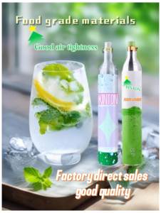 Kinton 0.6L Carbon Dioxide <span class=keywords><strong>Soda</strong></span> Chai Nhà Sản Xuất Dòng 360G Nhôm <span class=keywords><strong>Soda</strong></span> Co2 Xi Lanh - Product Image 5