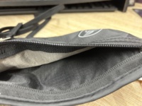 Dompet Stash pemblokir RFID, dompet leher perjalanan anti air, pemegang kartu nilon modis portabel untuk pria dan wanita