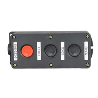 Interrupteur à bouton série PKE électrique SSSHENG PKE-222-3, boîtier d'interrupteur IP54 10A, bouton champignon rouge sans base, bouton-poussoir