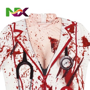 <span class=keywords><strong>Disfraz</strong></span> de <span class=keywords><strong>Enfermera</strong></span> <span class=keywords><strong>Sangrienta</strong></span> de Halloween, Unisex, para Adultos, con Falda y Medias con Estampado Digital, para Fiestas, Carnaval y Mascaradas - Product Image 3