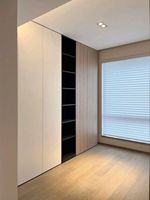 Armoire modulaire sur mesure pour chambre/salon avec éclairage LED, grande capacité, écologique, durable, en bois MDF, design moderne