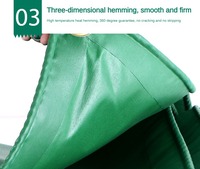 Couverture de bâche verte couverture de fabrication en plastique tissé Ripstop enduit de PVC résistant à l'eau voitures hôpitaux