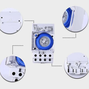 Source Factory Sale Ourtop <span class=keywords><strong>3</strong></span> Módulos Din Rail Interruptor de tiempo de cuarzo giratorio analógico Temporizador mecánico - Product Image 6