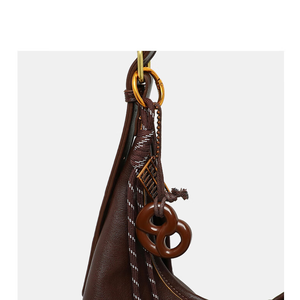 Sac à main pour femme Miaoli, grande capacité, sac à bandoulière en cuir de vachette - Product Image 6