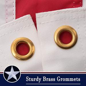 Bandeira americana 2x3 Ft exterior Tearproof EUA bandeiras estrelas bordadas em todo o tempo para alto vento resistente costurado listras - Product Image 3