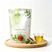 Pochette de recharge pour huile d'olive avec bouchon, pochette souple à bec verseur pour cuisine, restaurant, traiteur, qualité alimentaire, impression personnalisée 1L 2L