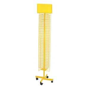 Espositore Girevole da Terra in Ferro e Acciaio con Ruote per Gioielli e Abbigliamento, per Negozi - Product Image 1
