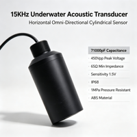 Transductor Ultrasónico Subacuático de Doble Transmisión y Recepción de 35 kHz, 450 Vpp, 65-71000 pF, IP68, Hidrófono para Monitoreo de Ruido Subacuático, con Certificación CE