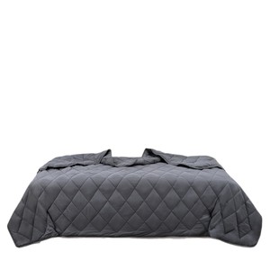 <b>Weighted</b> <b>Blanket</b> Solid Color Quilted Microfiber Fabric Therapy Home Use Four Seasons Machine Washable Gray - Product Image 2