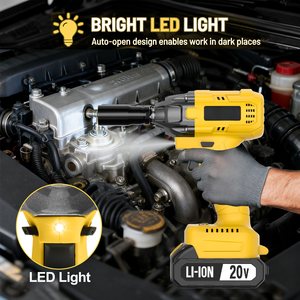 Heavy Duty 320Nm Brushless Cordless Impact Wrench Lithium Ion 20V 500W 1/2 Inch Drive Industrial DIY Use With 2.0Ah <b>Battery</b> CW-2 - Product Image 2