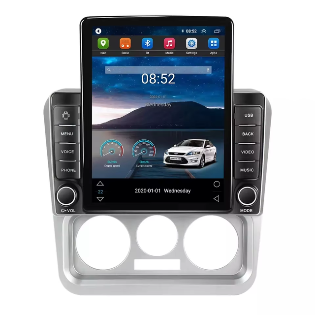 Tesla Android 13 8+128G 2.5D Screen Car Dvd Player for Geely CK 2008-2016 Key Lights GPS BT Stereo SWC Gps Navigator