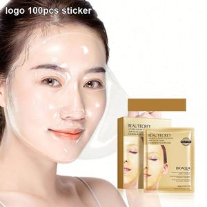 Mascarilla facial <span class=keywords><strong>Bioaqua</strong></span>, el mejor producto nuevo, colágeno con oro 24k, cuidado facial para mujeres, 28g*4 unidades, mascarilla facial hidratante con colágeno. - Product Image 1