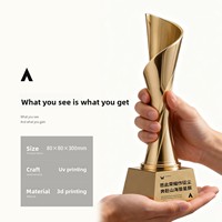Nouveau Trophée 2025 Personnalisé Haut de Gamme Créatif pour l'Honneur d'Entreprise, Récompense Employé Exceptionnel, en Résine avec Impression UV et Design Breveté