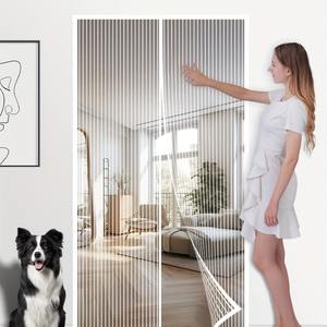 Moustiquaire magnétique adhésive en polyester lavable anti-insectes pour porte, installation sans perçage - Product Image 3