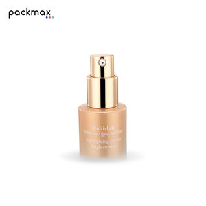 30ml round delicate glass bottle with pump — suitable for lotion, serum, cosmetics, and liquid <b>foundation</b> - Product Image 6