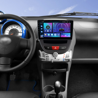 Autoradio Android 15 10 pouces BQCC avec CarPlay, Octa Core, RDS, ASP, DSP, 4G, WIFI, GPS, Stéréo pour Peugeot 107, Toyota Aygo, Citroën C1 2005-2014