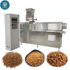 Máquina de alimentação automática 150kg, máquina de secagem de alimentos para cachorros com grande capacidade, linha de produção de alimentos para animais de estimação