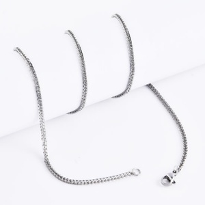 Hot Selling Stainless Steel Chopin Chain <b>Necklace</b> Jewelry Gold Plated Wheat Chains - Product Image 4