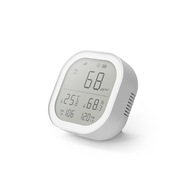 Wireless Indoor Air Quality Sensor Zigbee WiFi Gateway Hub Android App Control 500mAh Battery LCD Screen for Home Hotel
