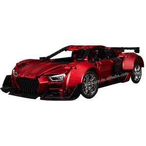 Nuevos Juguetes 2023, <span class=keywords><strong>KBox</strong></span> 10516B, Bloques de Modelo de Auto Deportivo Aodi R8, 2641 Piezas, Rompecabezas, Auto de Carreras RC, Bloques de Construcción MOC, Juguetes para Niños - Product Image 1