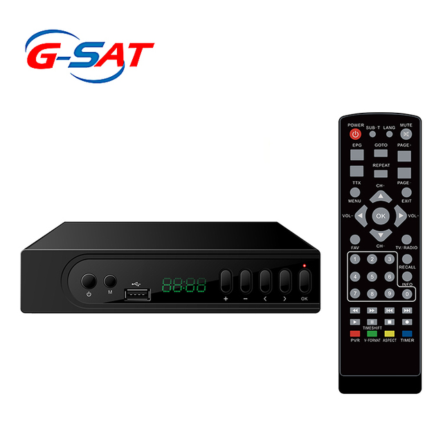 Factory Digital HD DVB T2 Terrestrial Receiver Set Top Box H.265 Optional MPEG 1080p Resolution Satellite TV Receiver