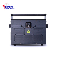 Lumières laser miniatures RED STAR 5W, contrôle DMX512, LED RGB, alliage d'aluminium, ILDA 30Kps, AC90-240V, certifiées CE/ROHS, éclairage de mariage