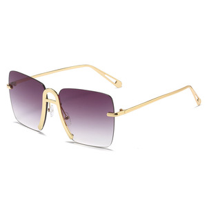 Lunettes de soleil punk euro-américaines de haute qualité, monture carrée en métal, mode luxe unisexe, tendance, protection UV400, MINGAO 90138 - Product Image 2