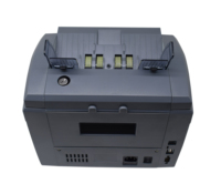 Compteuse de billets multi-devises à chargement par le haut de qualité bancaire avec double CIS, affichage TFT, reconnaissance automatique des devises et imprimante