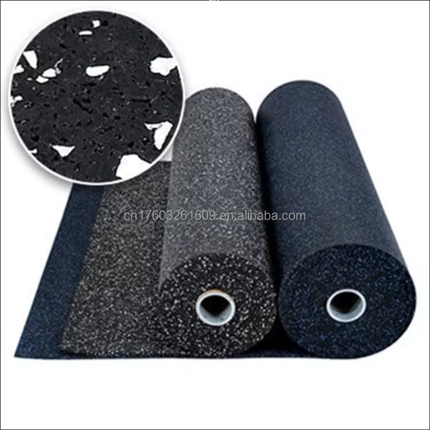 High Quality Anti-Slip Gym Accessories Manufacturer's Price for Wholesale EPDM Rubber Floor Mats Rolls for School Use