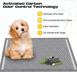 Bamboo Charcoal Absorbent <span class=keywords><strong>Pet</strong></span> Pee Pad Einweg-Trainings windel pad Absorbent Good <span class=keywords><strong>Dog</strong></span> Desodor izing Anti bacterial Pee Pad - Product Image 4