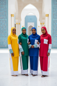 Nouvelle Robe Élégante pour <span class=keywords><strong>Femme</strong></span>, Tendance et Très Vendue, Style Moyen-Orient, Ample, à Paillettes, avec Foulard, Imprimé Africain - Product Image 5