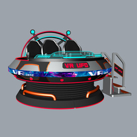 Simulador de OVNI 9D VR Comercial para 5 Jugadores, Plataforma de Movimiento Multijugador, Máquina Arcade Interstellar Voyager para Parques Temáticos