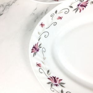 <span class=keywords><strong>Vajilla</strong></span> de <span class=keywords><strong>vidrio</strong></span> de ópalo blanco de alta calidad en todo el mundo con impresión de calcomanías personalizadas, 14 Uds., platos de comida, platos de cena, juego de <span class=keywords><strong>vajilla</strong></span> - Product Image 6