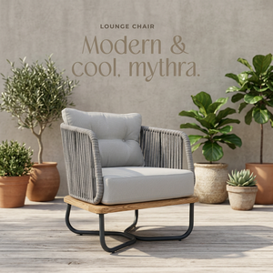 Fauteuil inclinable moderne en rotin pliable et rembourré pour salon et jardin - Product Image 2